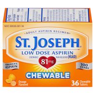 St. Joseph Low Dose Aspirin Chewable️  DestGlow