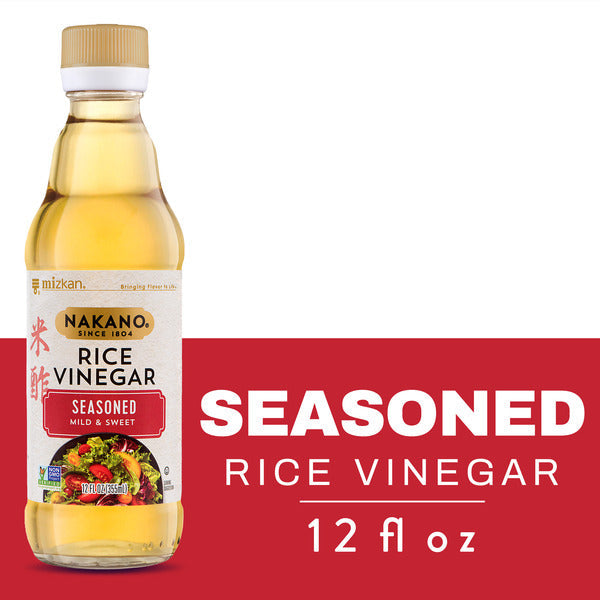 Nakano Seasoned Rice Vinegar, Seasoned Vinegar for Sauteing, Baking and Marinades, 12 FL oz