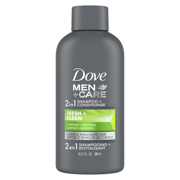 Dove Men+Care 2 In 1 Shampoo And Conditioner Fresh And Clean With Caffeine  DestGlow