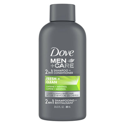 Dove Men+Care 2 In 1 Shampoo And Conditioner Fresh And Clean With Caffeine