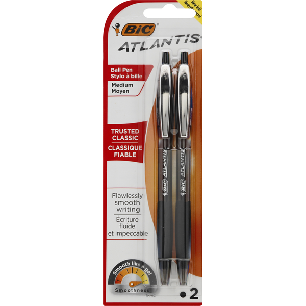 BIC Ball Pens, Trusted Classic, Black, Medium  DestGlow