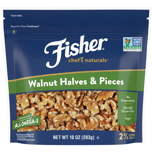 Fisher Walnuts Halves &amp; Pieces  DestGlow