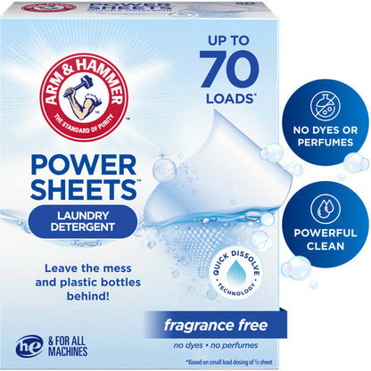 Arm &amp; Hammer Power Sheets Laundry Detergent  DestGlow