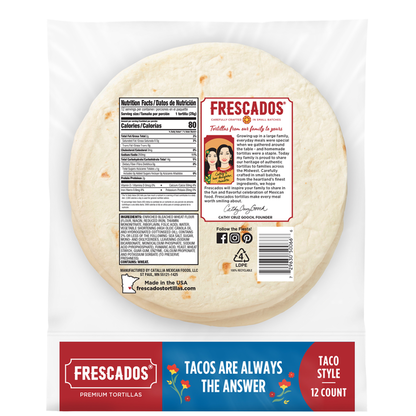 Frescados Flour Taco Style Tortillas