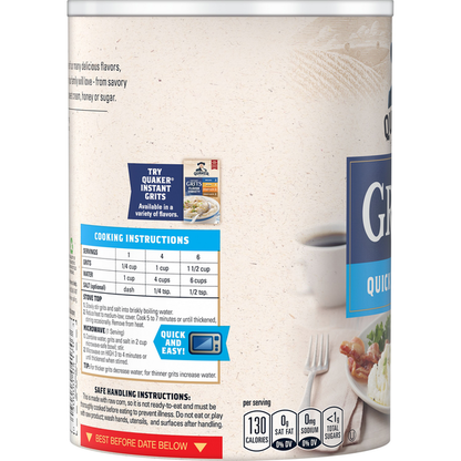 Quaker Grits, Quick 5-Minute
