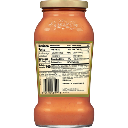 Bertolli Garlic Vodka Sauce  DestGlow