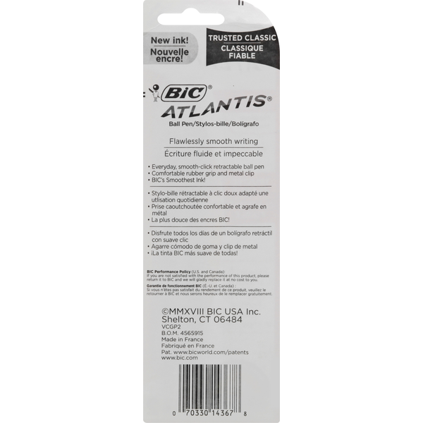 BIC Ball Pens, Trusted Classic, Black, Medium  DestGlow