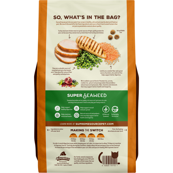 Supreme Source Grain Free Chicken Meal and Turkey Meal Recipe Cat Fod  DestGlow