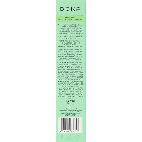 Boka Nano-Hydroxyapatite Ela Mint Toothpaste  DestGlow