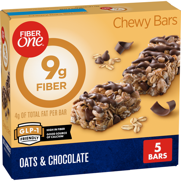 Fiber One Oats and Chocolate Chewy Bars Fiber Snacks  DestGlow