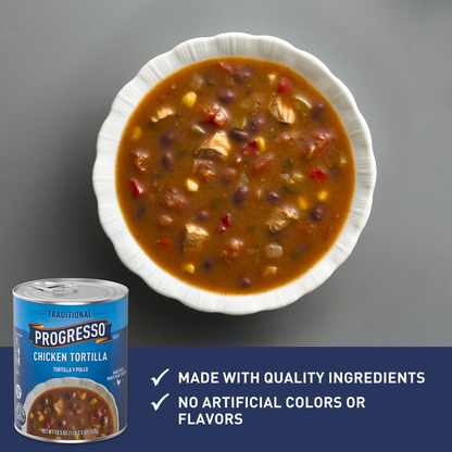 Progresso Traditional, Chicken Tortilla Canned Soup, Gluten Free