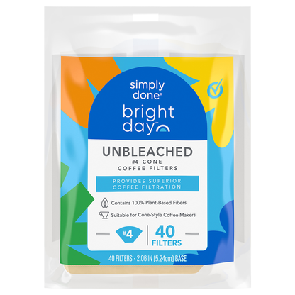 Simply Done Unbleached Coffee Filters  DestGlow