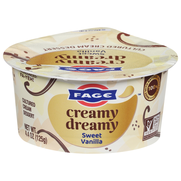 FAGE Cream Dessert, Sweet Vanilla, Cultured, Creamy Dreamy  DestGlow