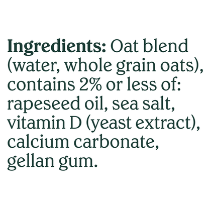 Chobani Zero Sugar Unsweetened Oatmilk