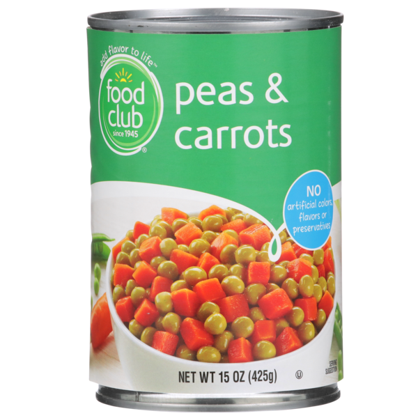 Food Club Peas &amp; Carrots  DestGlow