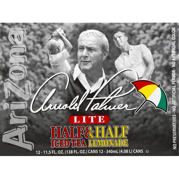 AriZona Half &amp; Half, Iced Tea Lemonade, Lite