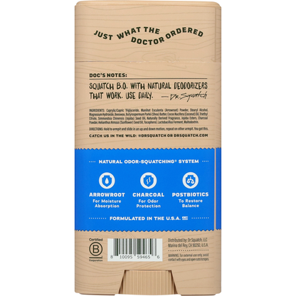 Dr. Squatch Odor Squatching Aluminum Free Men&