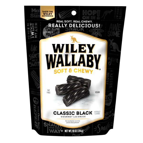 Wiley Wallaby Classic Black Licorice  DestGlow