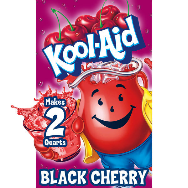 Kool-Aid Unsweetened Black Cherry Artificially Flavored Powdered Soft Drink Mix  DestGlow