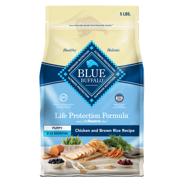 Blue Buffalo Life Protection Formula Natural Puppy Dry Dog Food, Chicken and Brown Rice  DestGlow