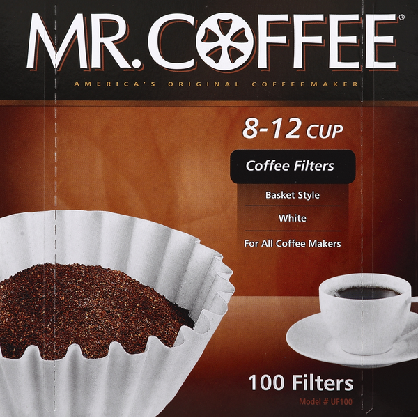 Mr. Coffee Coffee Filters, White, 8-12 Cup  DestGlow