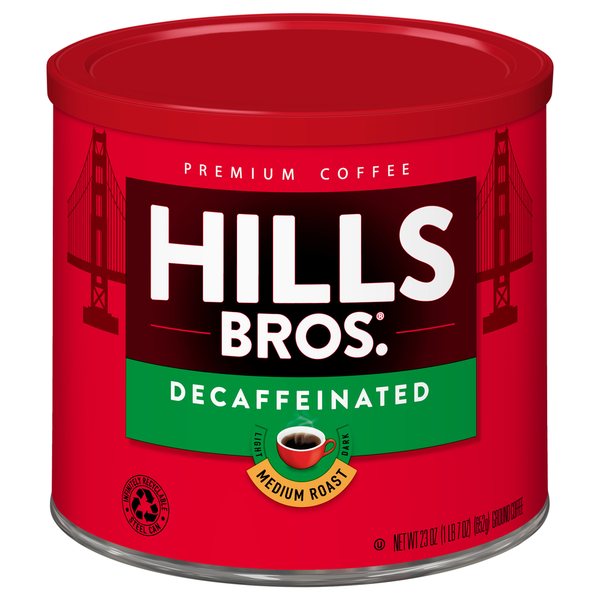 Hills Bros. Decaffeinated Ground Medium Roast Coffee  DestGlow