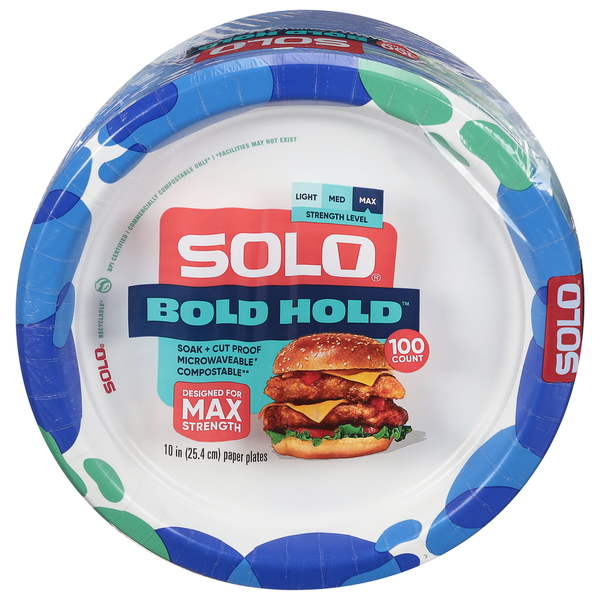 SOLO Paper Plates, Max Strength  DestGlow