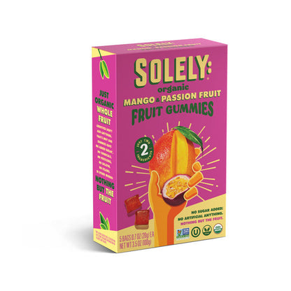Solely Gummies, Mango &amp; Passion Fruit, Organic, Multipack