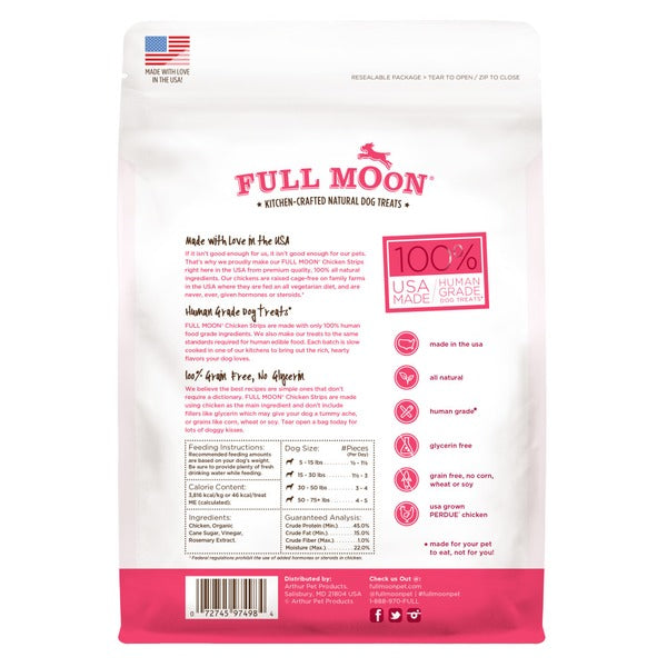 Full Moon Chicken Strips Dog Treats  DestGlow