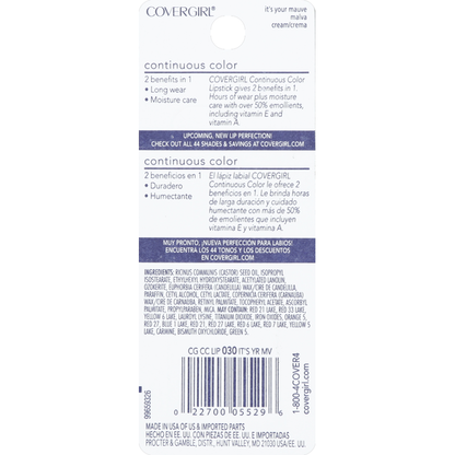 COVERGIRL Continuous Color Lipstick, It&