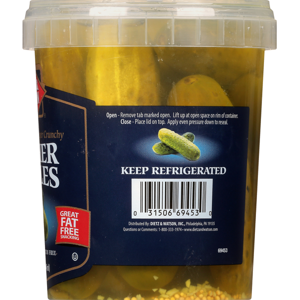 Dietz &amp; Watson Pickles, Kosher