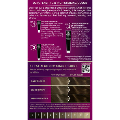 Schwarzkopf Schwarzkopf Keratin Hair Dye 5.0 Medium Brown, Permanent Hair Color, 1 Use