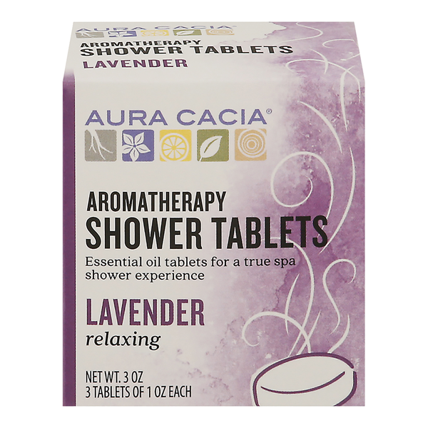 Aura Cacia Shower Tablets, Aromatherapy, Relaxing Lavender  DestGlow