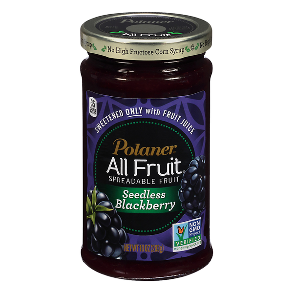 Polaner Seedless Blackberry Spreadable Fruit, Gluten-Free  DestGlow