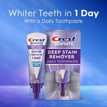 Crest Brilliance Deep Stain Remover Ultra White Toothpaste  DestGlow