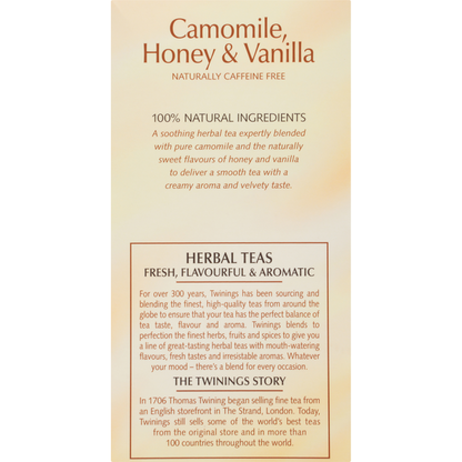 Twinings Camomile, Honey &amp; Vanilla Herbal
