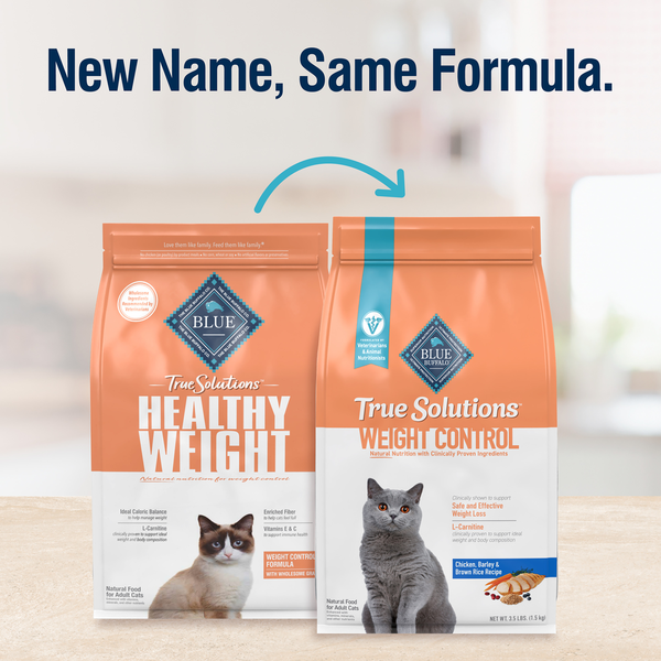 Blue Buffalo True Solutions Healthy Weight Natural Weight Control Adult Dry Cat Food, Chicken  DestGlow