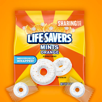 Life Savers Orange Breath Mint Hard Candy Sharing Size