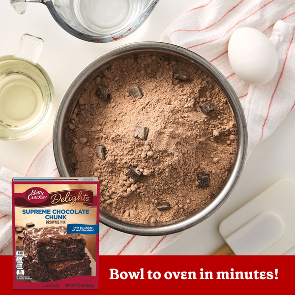 Betty Crocker Supreme Chocolate Chunk Brownie Mix  DestGlow