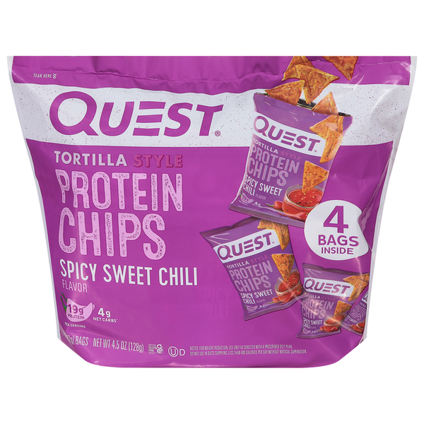 Quest Protein Chips, Spicy Sweet Chili Flavor, Tortilla Style  DestGlow