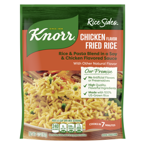 Knorr Rice Sides Chicken Fried Rice With Long Grain Rice And Vermicelli Pasta  DestGlow