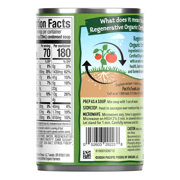 Pacific Foods Organic Tomato Soup  DestGlow