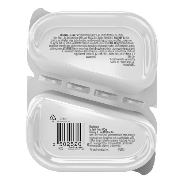 Purina Fancy Feast Petites Ocean Whitefish Entree With Tomato in Gravy Gourmet Wet Cat Food