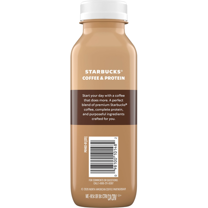 Starbucks Coffee &amp; Protein Cafe Mocha Iced Coffee Bottle  DestGlow