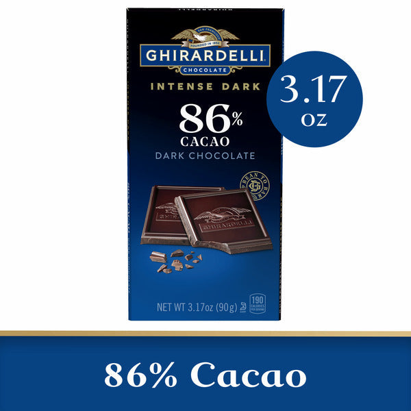 Ghirardelli Intense Dark Chocolate Bar - 86% Cacao  DestGlow