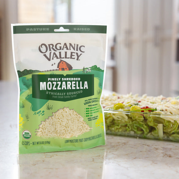 Organic Valley® Organic Finely Shredded Mozzarella Cheese  DestGlow