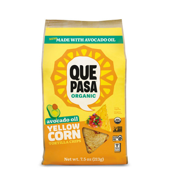 Que Pasa Avocado Oil Yellow Corn Tortilla Chips  DestGlow
