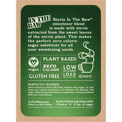 Stevia In The Raw Zero Calorie Sweetener Blend Bonus Pack  DestGlow