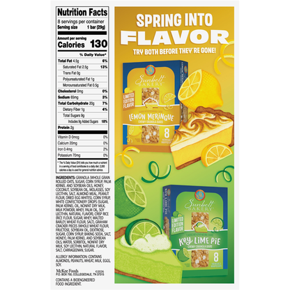 Sunbelt Bakery Chewy Key Lime Pie Granola Bars