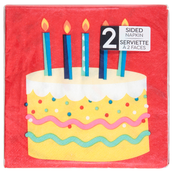 Sensations Birthday Bliss 2 Sided 2-Ply Napkin  DestGlow